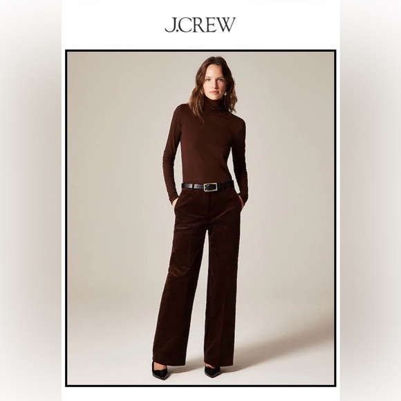 J. Crew Pants - J. Crew Women's Chocolate Wide Leg Pants — Petite Size 0